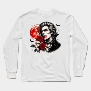 Romantic Vampire  Vintage Long Sleeve T-Shirt